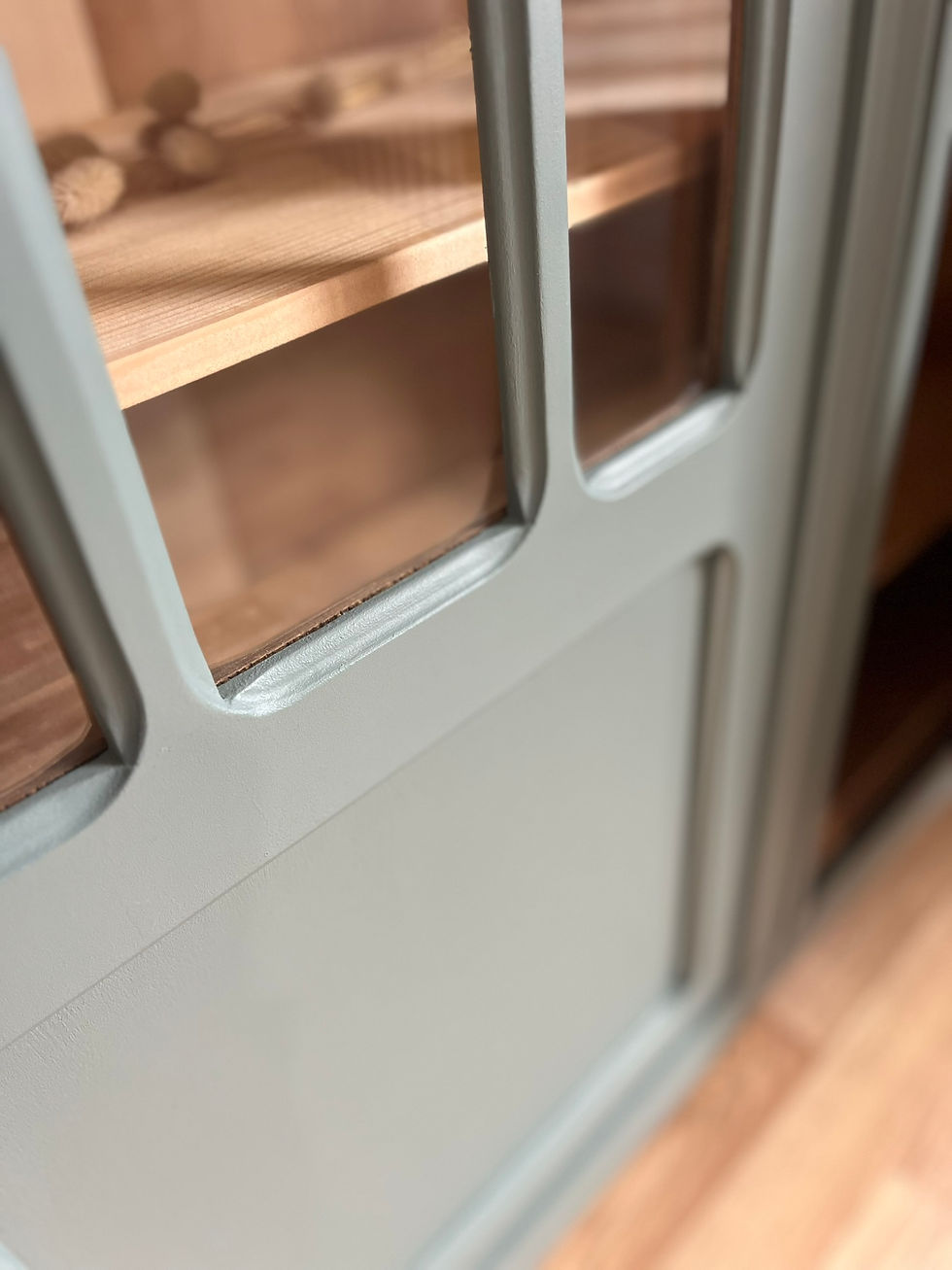 Miniature : vitrine bleue art déco