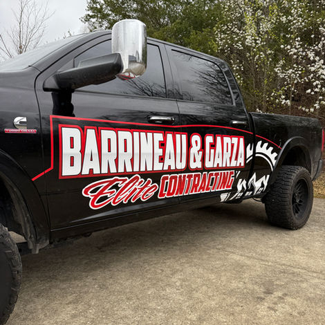 vinyl vehicle graphics on a truck