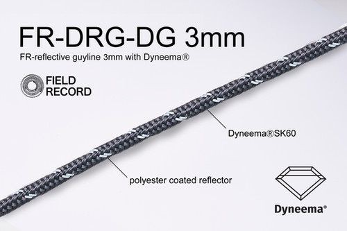 「苔色の地平線」DEEP  FR-dyneema reflective guyline・dark silver / FRダイニーマ
