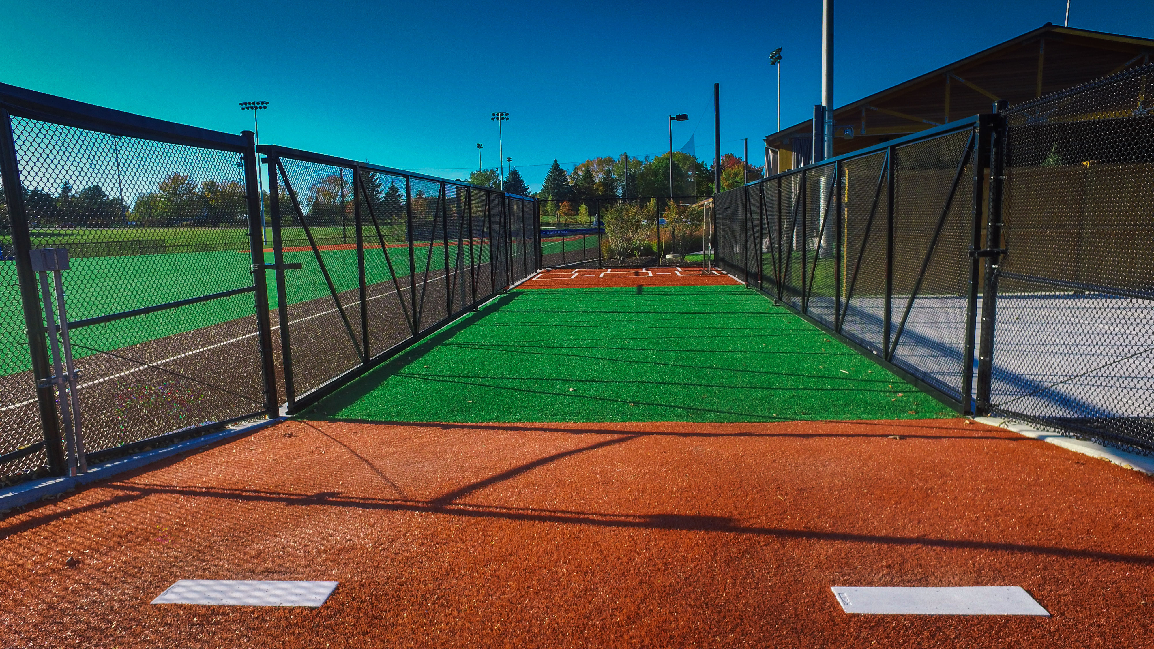 Colby College Baseball Throwing Cages