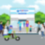 tampilan depot air minum modern