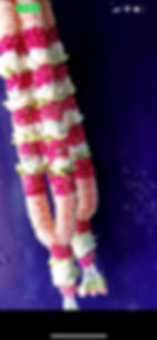 Rose Petals with White Lotus Garland