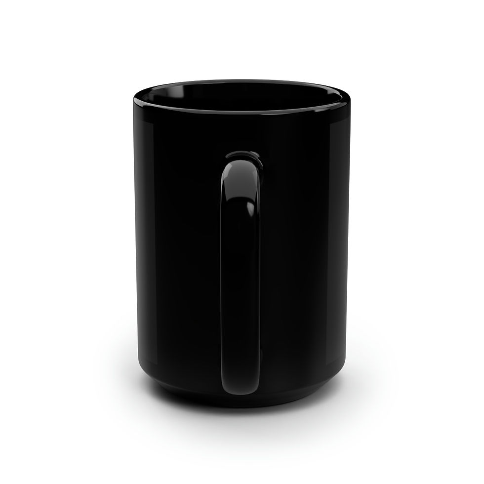 Thumbnail: "I'm OK with Burning Bridges..." Black Mug, 15oz