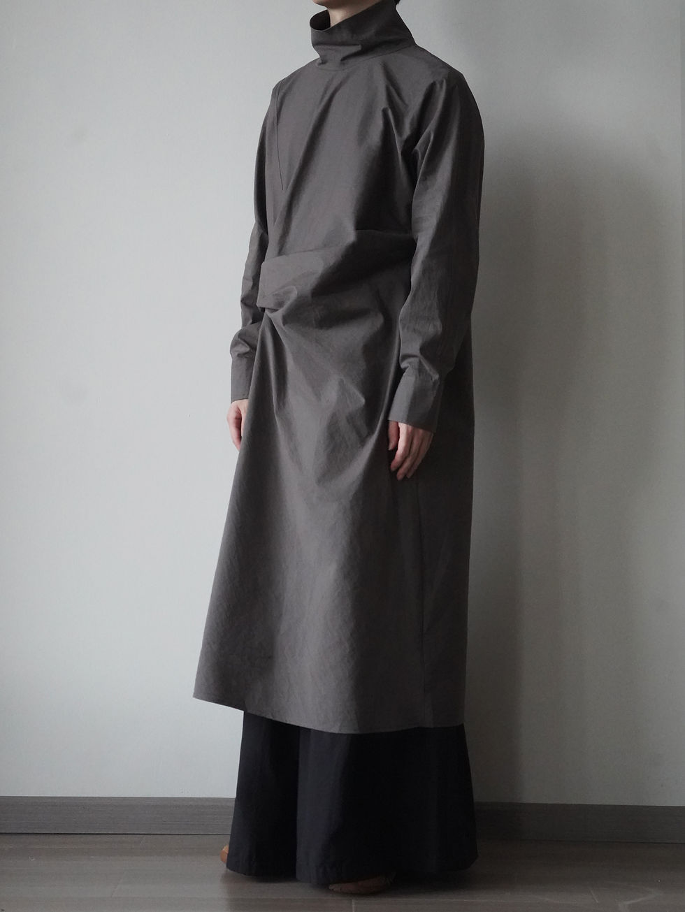 Thumbnail: Unisex Deconstructed Convertible Cotton Maxi Dress 