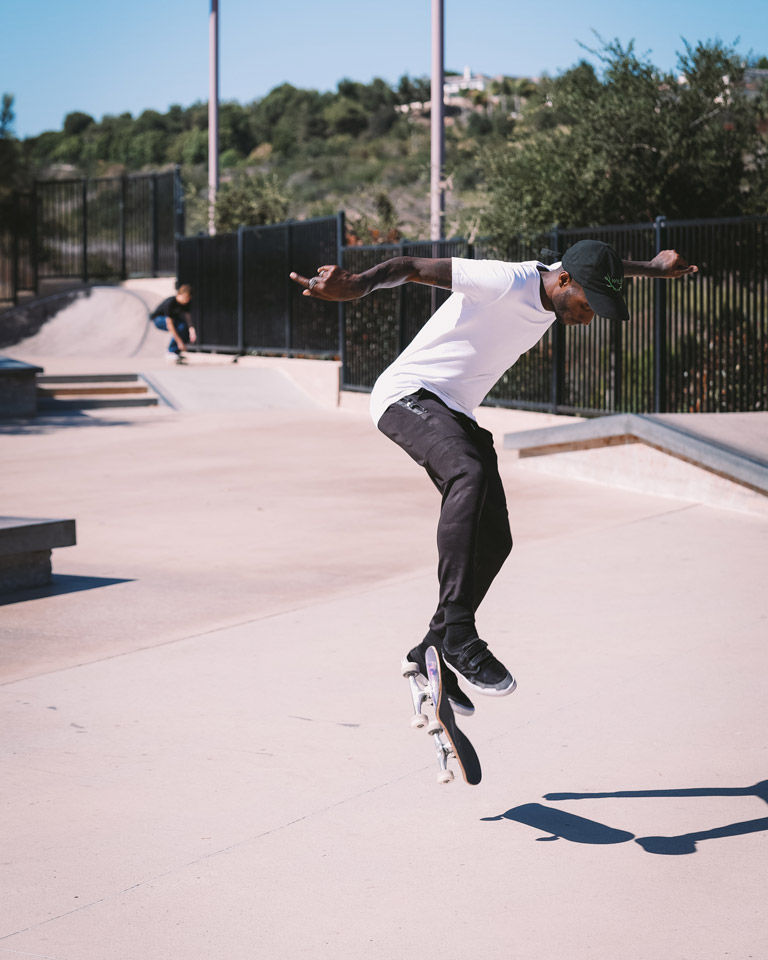 Isaiah Johnson Professional San Diego Skateboarder from Urbn Leaf Cannabis and Athletes