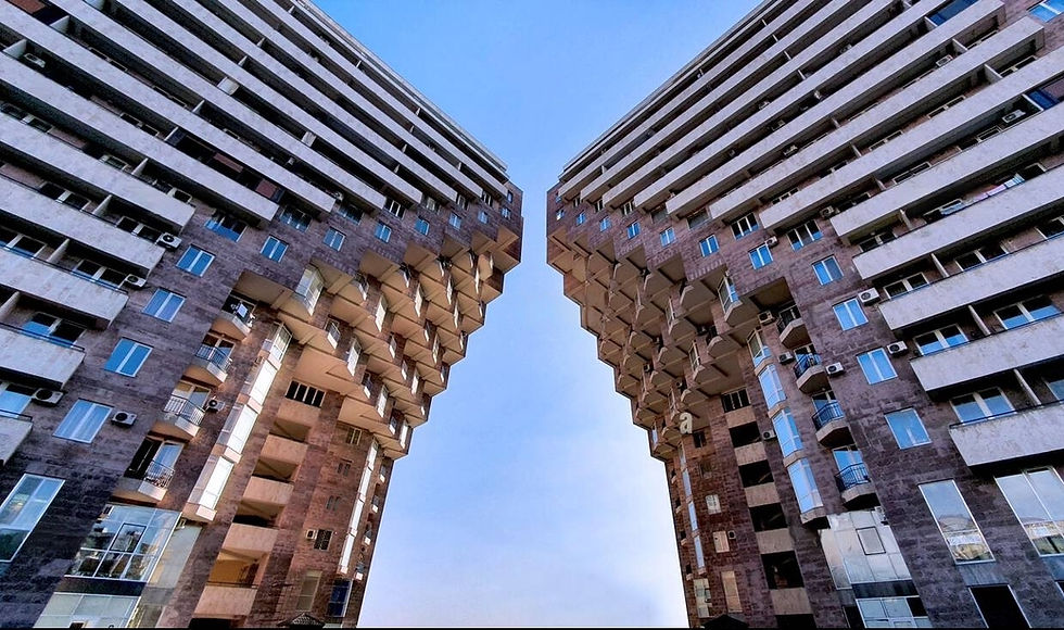 interesting-design-geometric-architecture-shape-patterned-modern-resident-buildings-on-blu