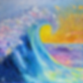 A luminous tide rises, vast and unending — its wave surges as a force of nature and metaphor for faith. The sea stretches beyond certainty, asking trust to carry us. Golden light meets endless blue, blurring horizon with eternity. Each brushstroke whispers courage, of stepping beyond the shore into uncharted waters. The ocean here is both guide and mystery: where feet may falter, spirit is lifted, and strength with stillness harmonised.