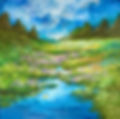 This painting radiates quiet comfort. Looking at it feels like taking a deep breath, letting everything else fall away for a moment. Mountains rise steady, rivers flow gently, and a lone duck glides across still waters. That small detail transforms the scene into a bed of calmness — a reminder that being alone does not mean loneliness. Instead, it carries solace and a peace in stillness. 