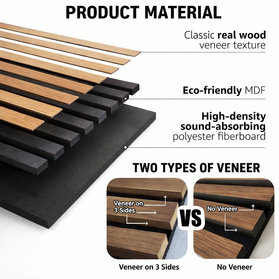 Thumbnail: Acoustic Wall Panels Walnut  #06