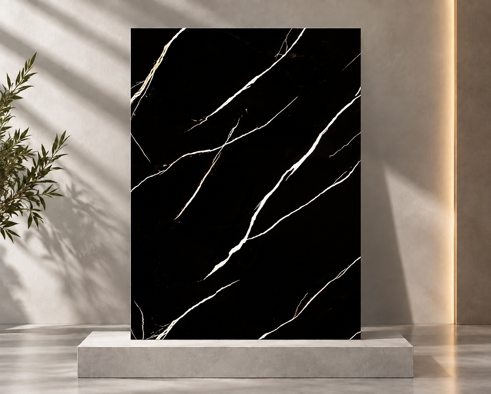 PVC Marble Sheet – Black Zebra