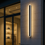 Thumbnail: Modern Slim LED Wall Sconce - Minimalist Indoor/Outdoor Light Fixture