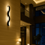 Thumbnail: Modern Wavy LED Wall Sconce - Indoor/Outdoor Waterproof Light Fixture 