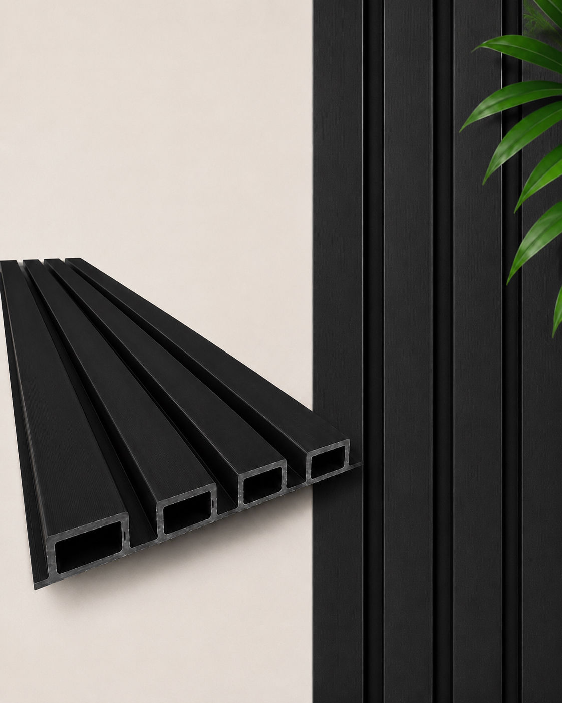 Exterior WPC Wall Panel Black