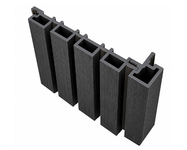 Thumbnail: WPC Exterior Corner Trim Wall Panel - Charcoal / 2nd Gen side