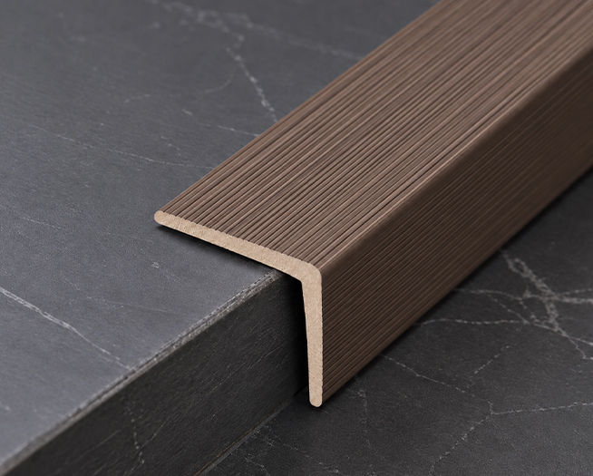 WPC Exterior L - Shaped Trim – Walnut / 2nd Gen
