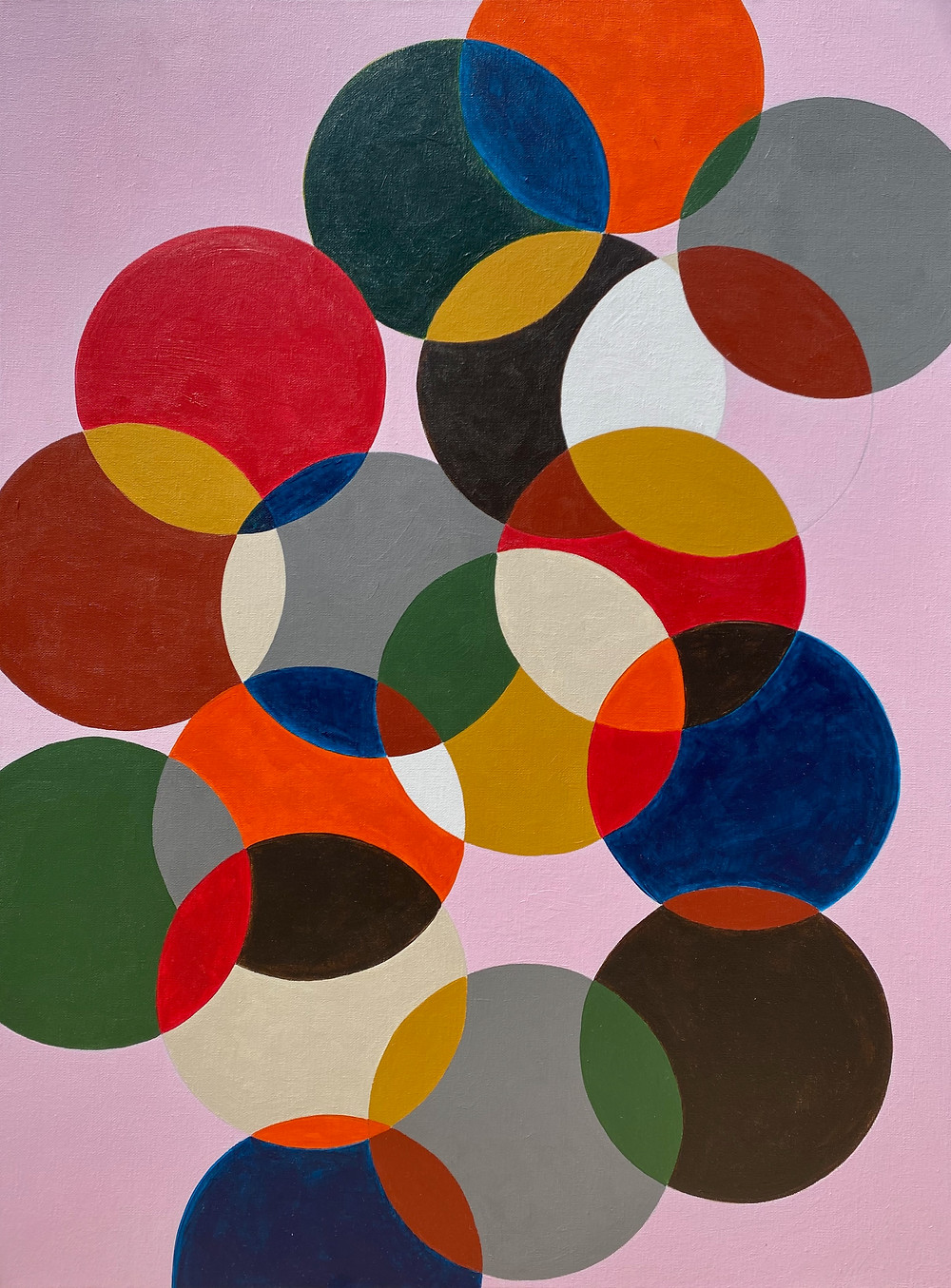 Happy Place 1, Acrylic on canvas, 31.5 x 23.5” 2020