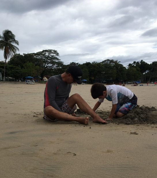 Father & Son Dig a Hole