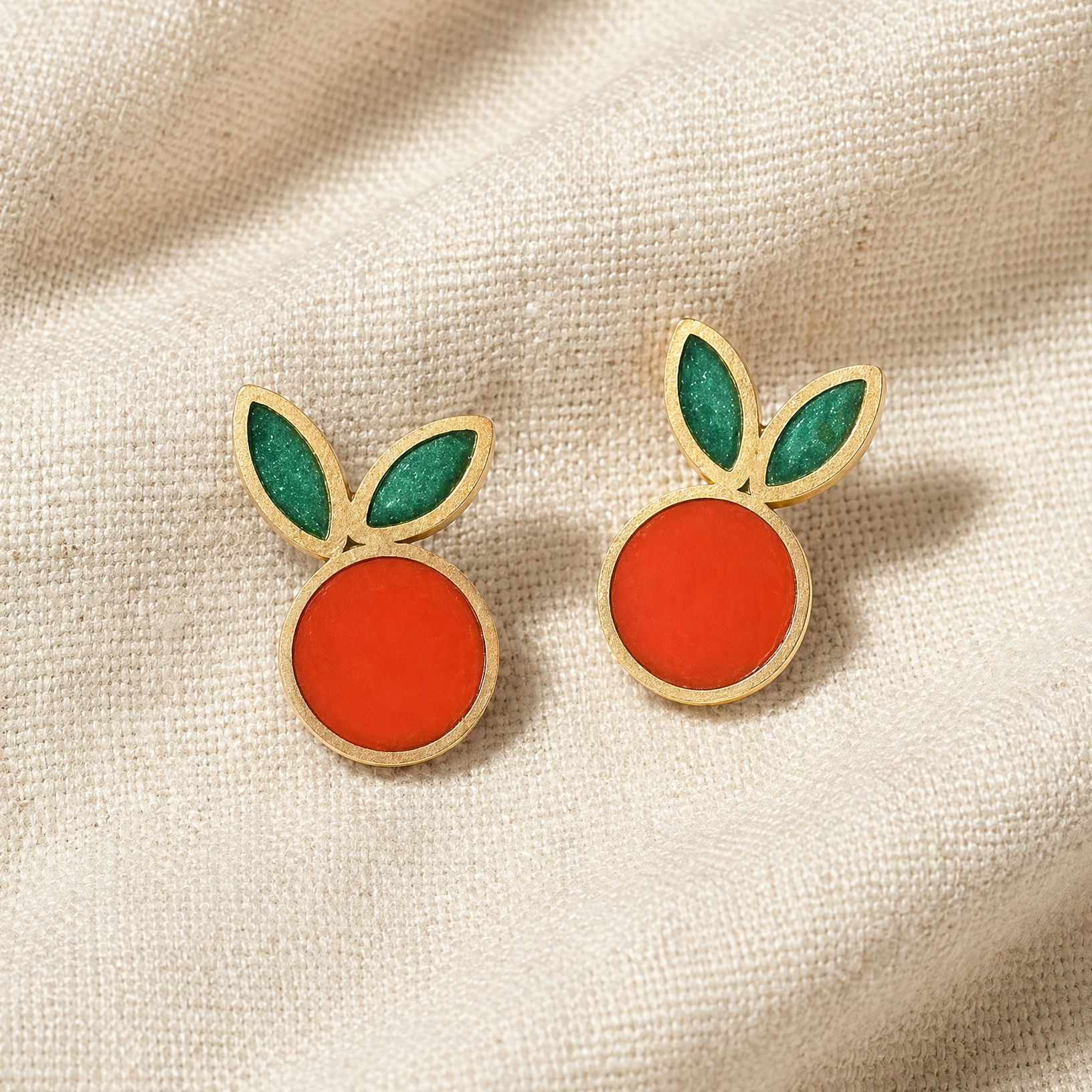 Tomato Earrings - Matisse Collection
