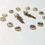 Thumbnail: One of a Kind Collage Flower Studs+Leaf Earring Jackets
