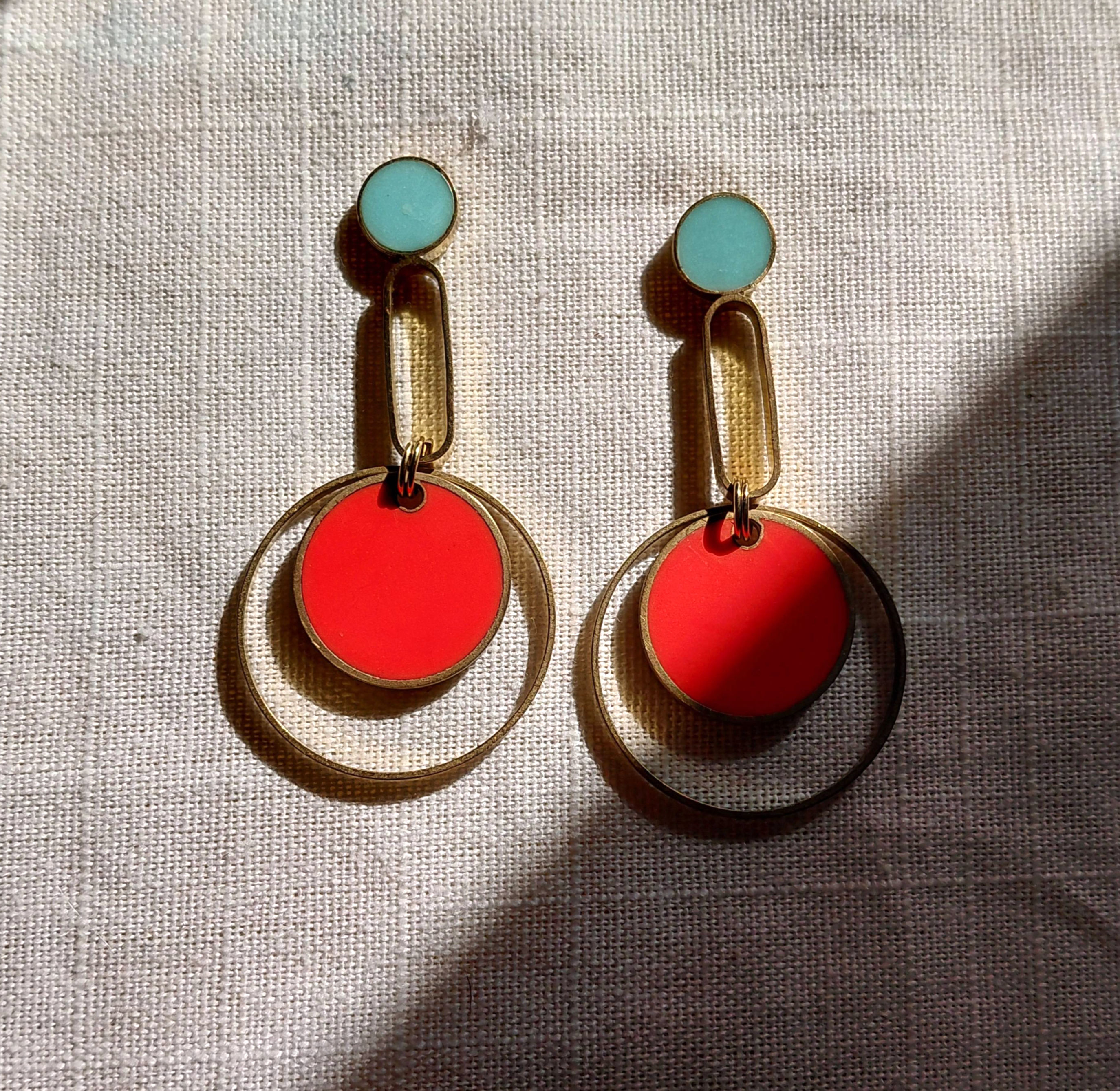 Ripple Hoop Earrings in Your Choice of Colors