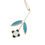 Thumbnail: Flower Drop Necklace in Your Choice of Colors
