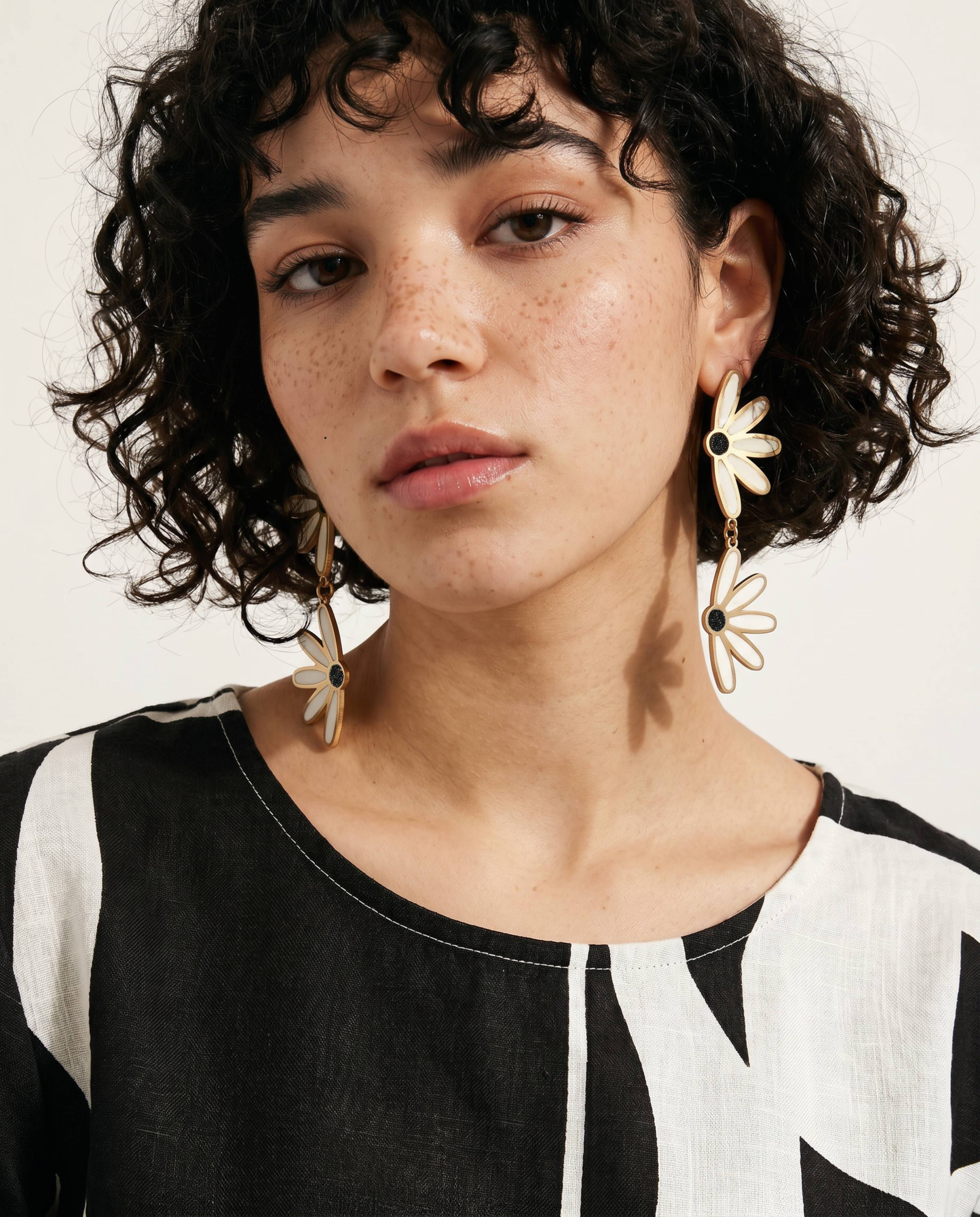 Daisy Chain Earrings in Customizable Colors