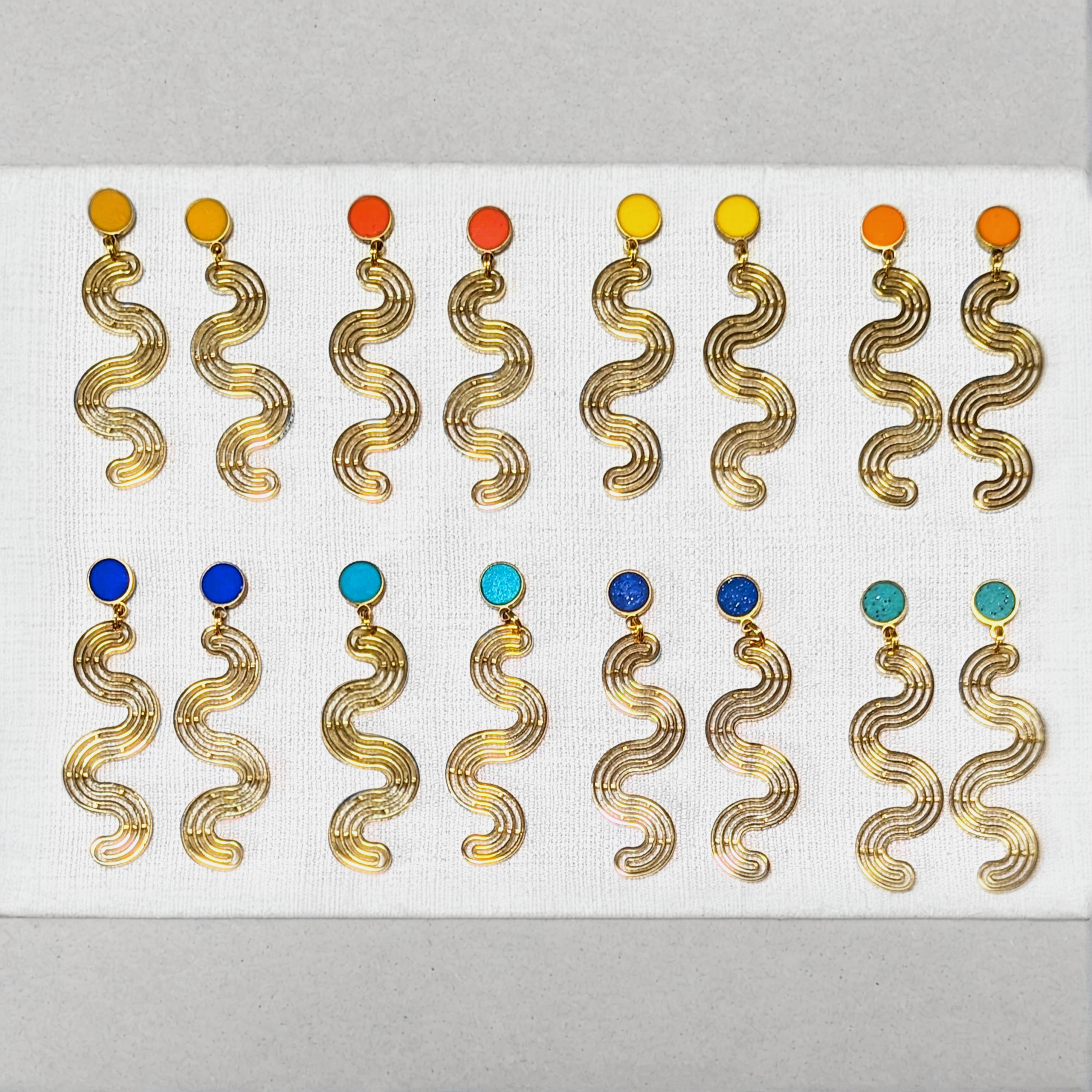 Squiggle Earrings in Your Choice of Colors