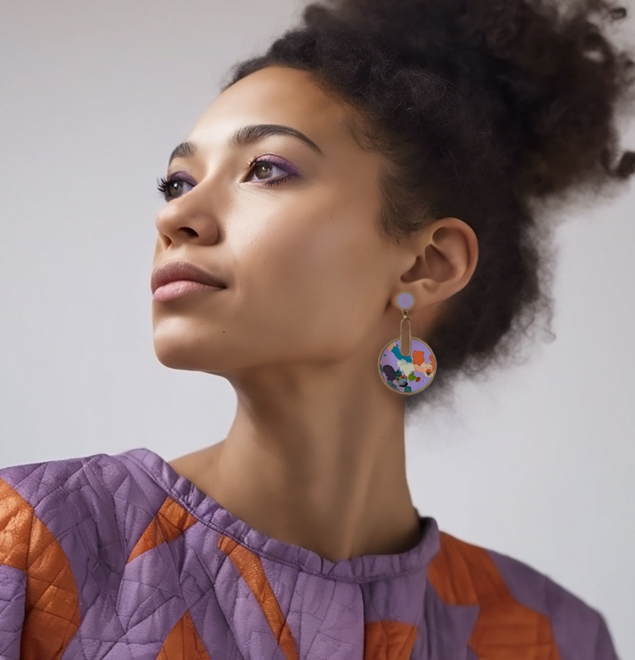 Confetti Drip Drop Earrings Handmade in Your Choice of Colors