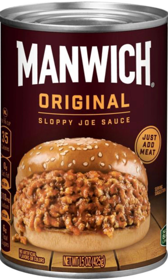 MANWICH Original Sloppy Joe Sauce 15oz Can