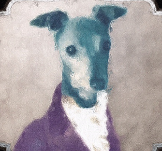 The VanderPup Co.Italian Greyhound Dog logo