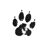 Black Ink Dog Paw