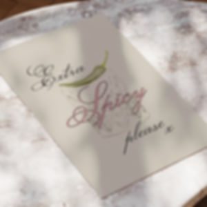 Extra Spicy Please Picante Cocktail Poster