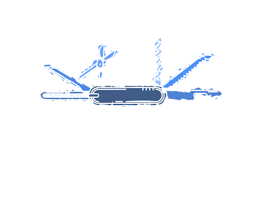 Taktiken für Forschung, Schreiben und Lehre dargestellt als Schweizer Taschenmesser