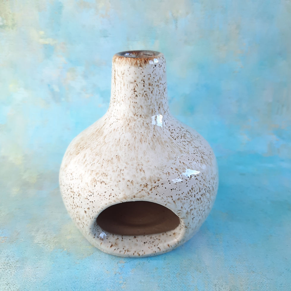 Miniatura: Ceramiczny kominek na palo santo