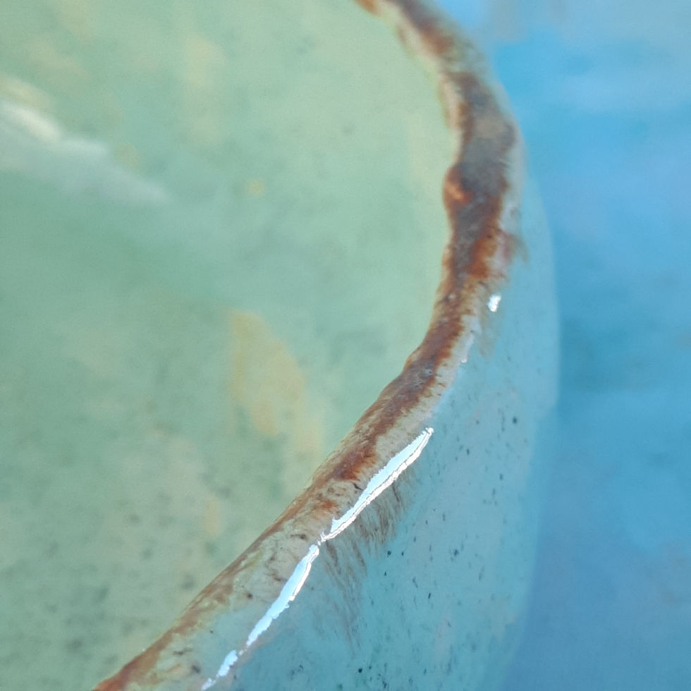 Miniatura: Ceramiczna miętowa miska