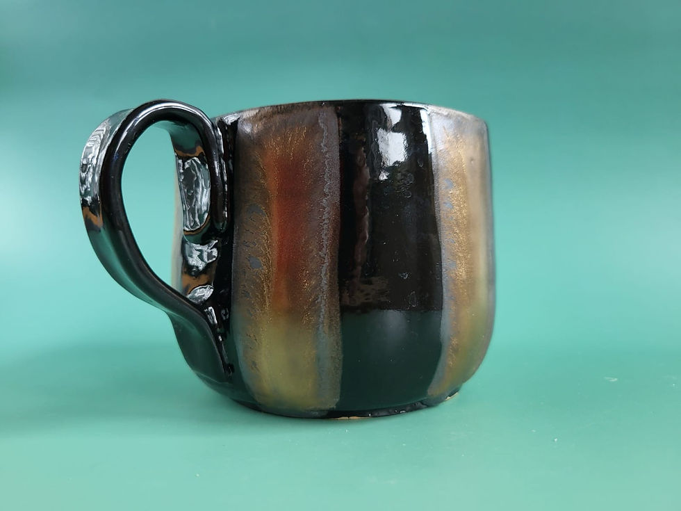 Miniatura: Kubek czarno-złoty mózg prezent dla lekarza medyka