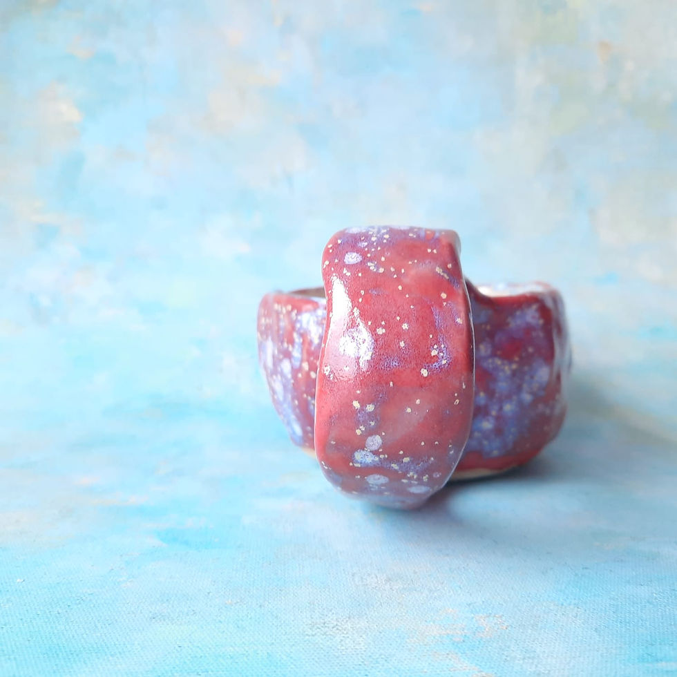 Miniatura: Nietuzinkowa ceramiczna filiżanka handmade