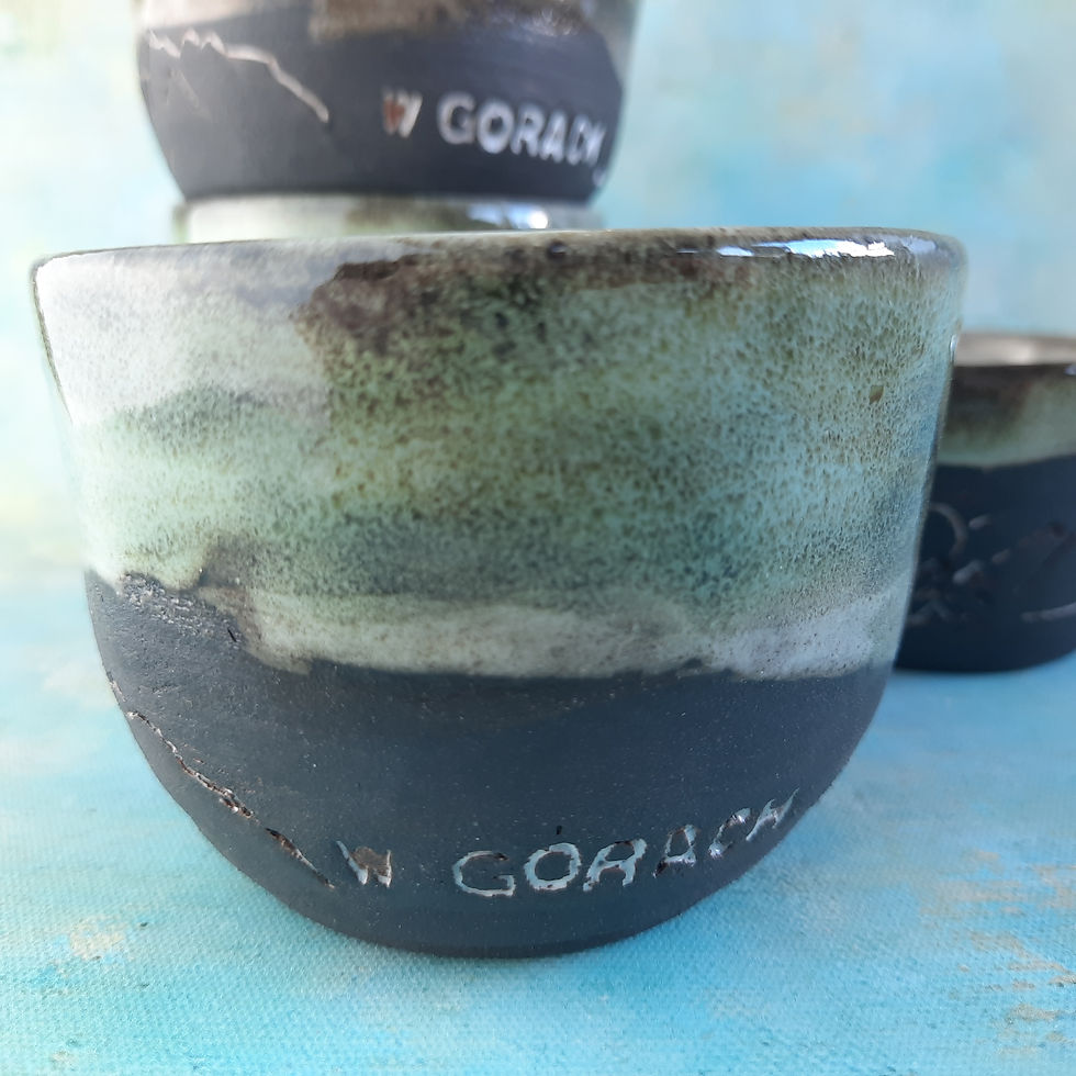 Miniatura: Ceramiczna czarka dla miłośnika gór mokosz