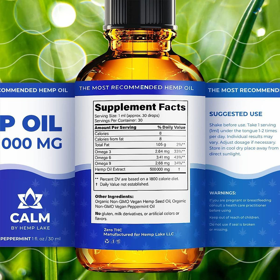 Thumbnail: Оrganic Hеmp Oil 15 000 000 mg Natural Drops Rich in Vitamins B C E & Omega 3 6