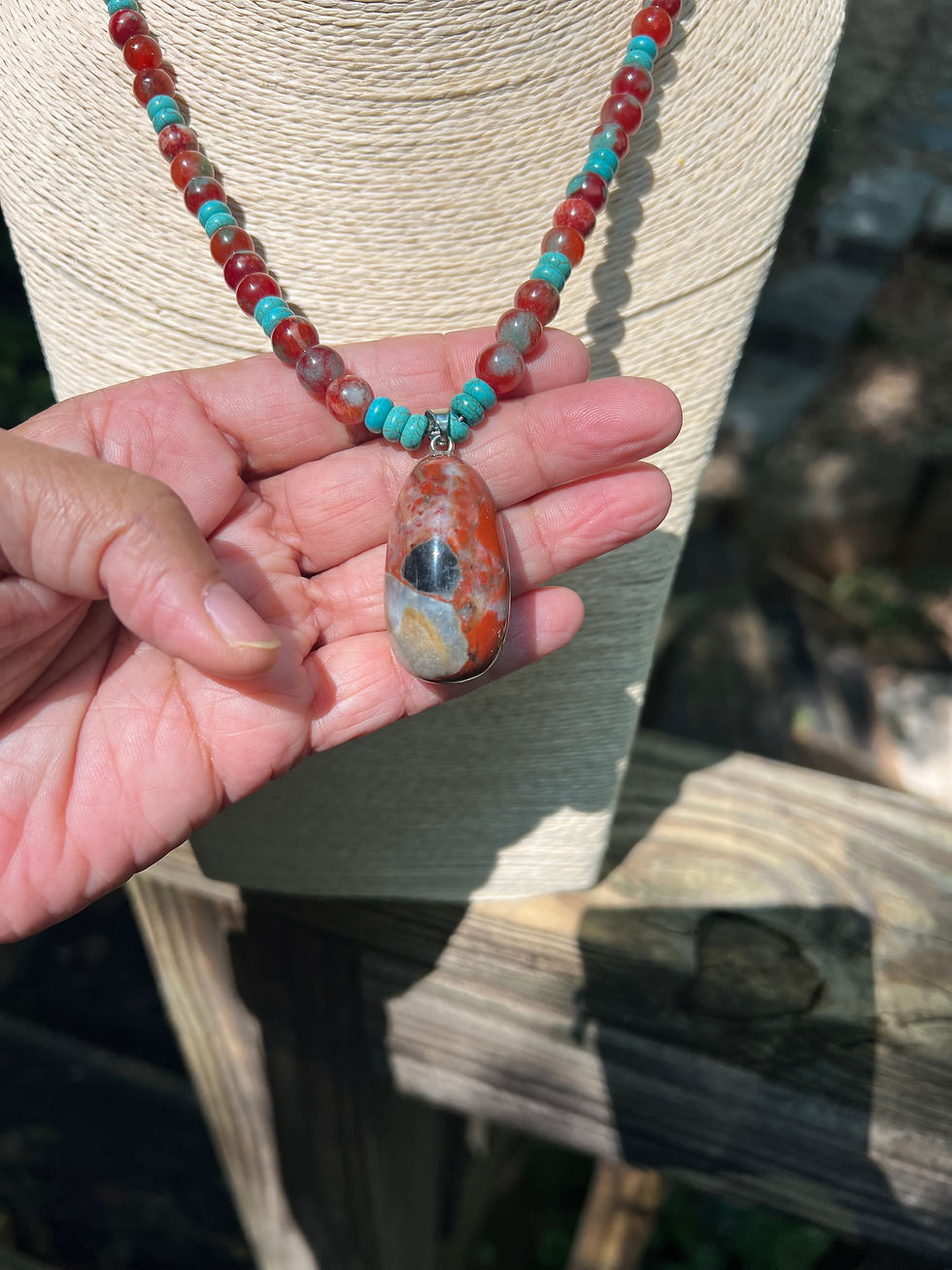 Thumbnail: Jasper drop necklace