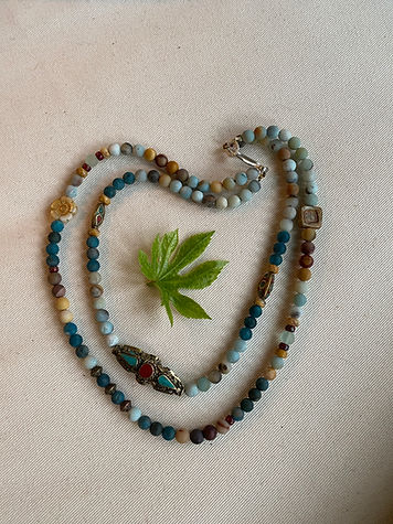 Double link - Apatite/Amazonite / Red Jasper