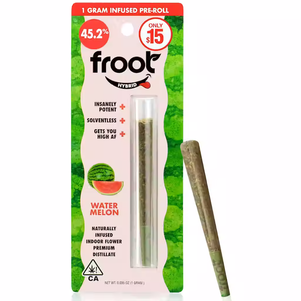 Froot | Watermelon | Naturally Infused Pre-roll | 1g