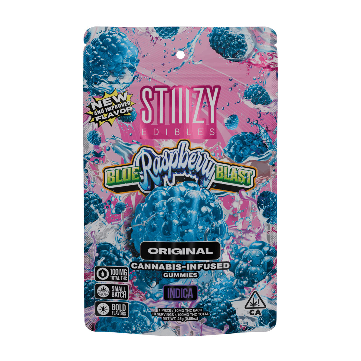 Stiiizy | Blue Raspberry Blast | Infused Gummies | 100mg