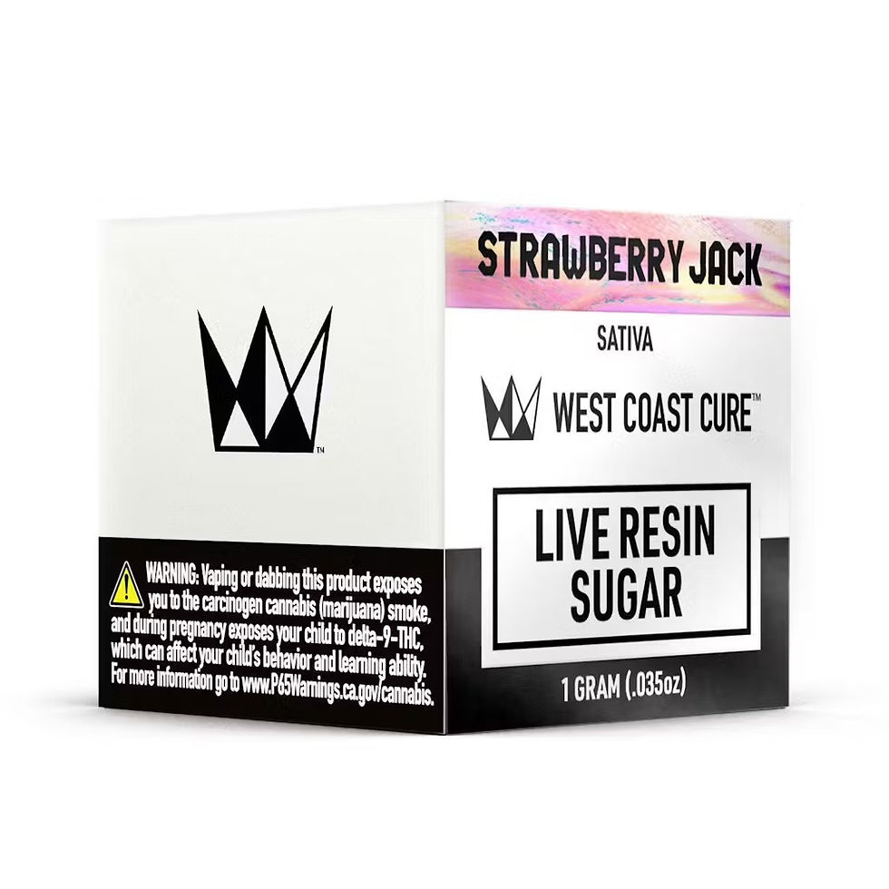 West Coast Cure | Strawberry Jack | Live Resin Sugar | 1G