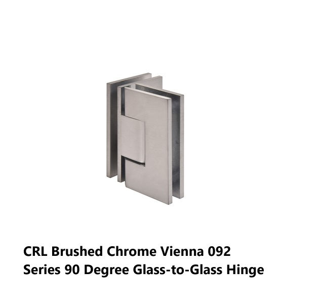 Miniature : Glass to Glass Hinge - CRL- 90 Degree - Vienna 092 Series