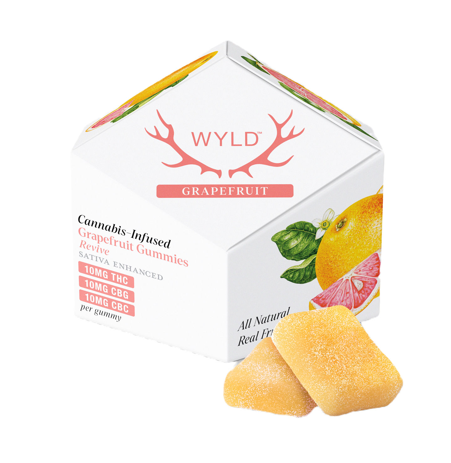 Wyld | Grapefruit | THC:CBG:CBC Gummies | 10:10:10mg