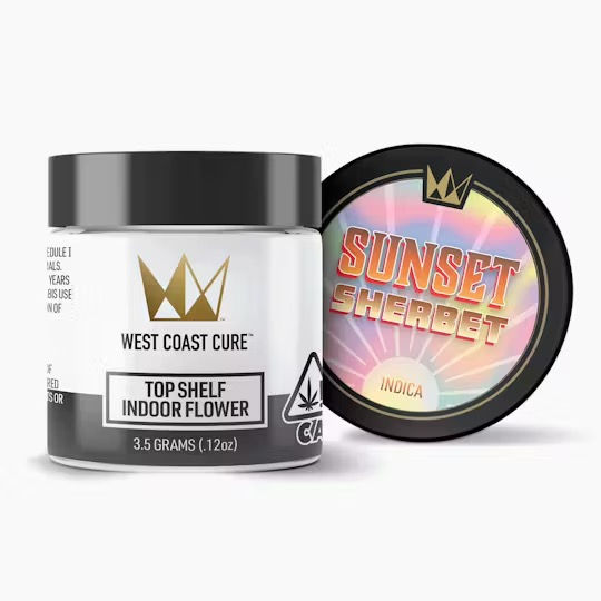 West Coast Cure | Sunset Sherbet | Top Shelf Indoor Smalls | 3.5g
