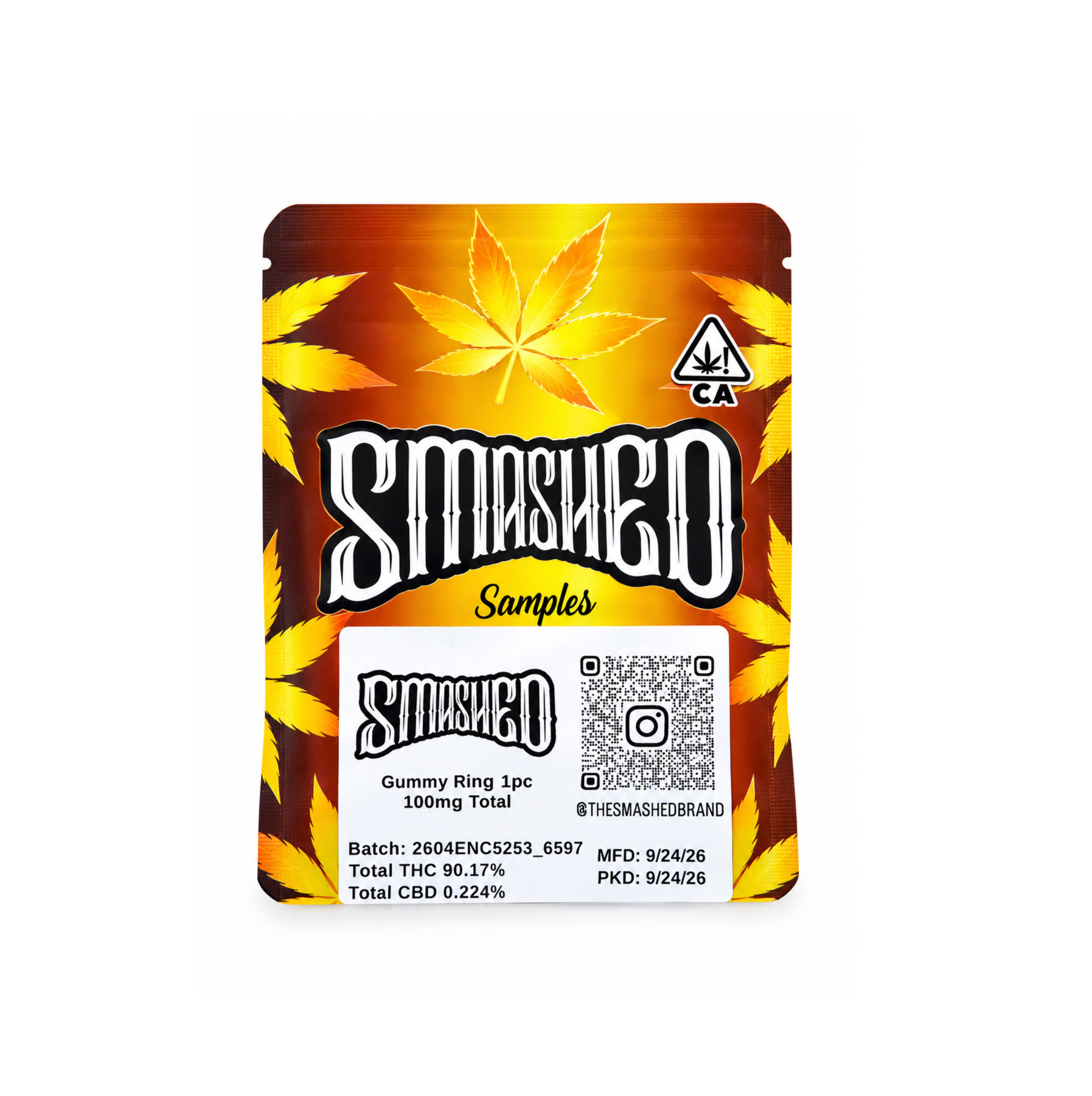 SMASHED SINGLE COIN GUMMY 100MG