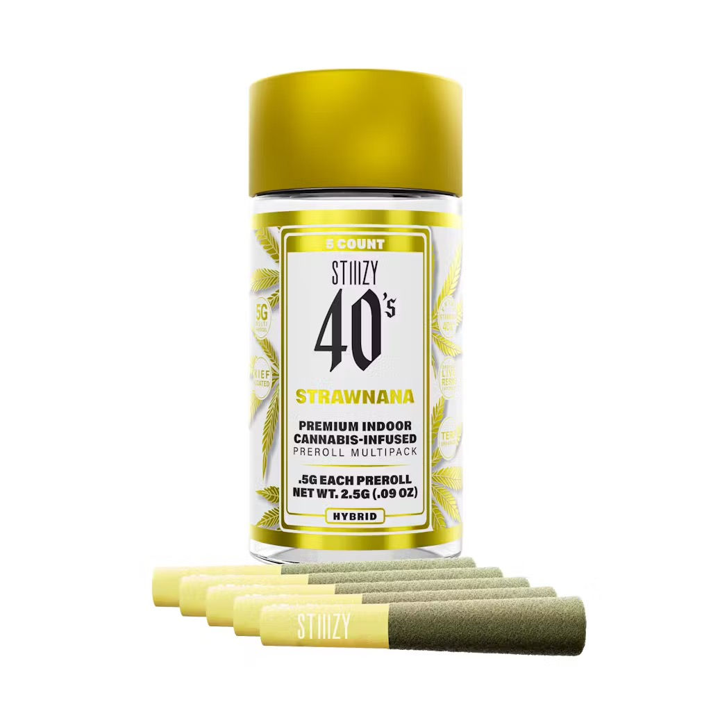 Stiiizy | Strawnana | 40's Infused Preroll | 5pk
