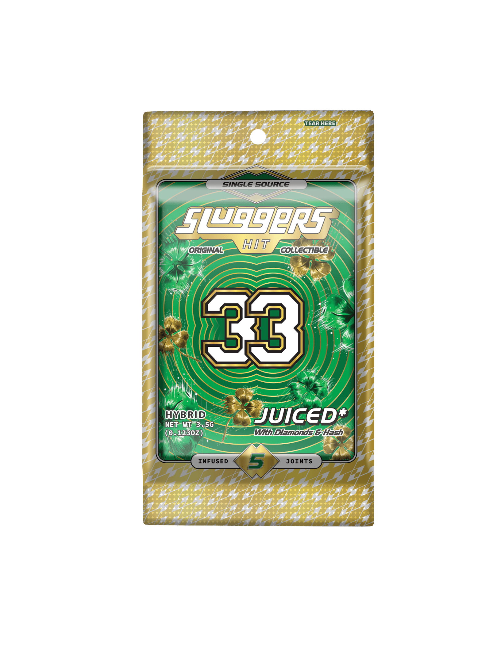 Sluggers Hit | 33 | Diamond Pre-Rolls | 5pk